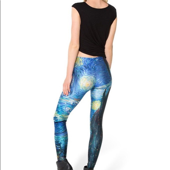 Rare Blackmilk Starry Night leggings - Picture 2 of 3